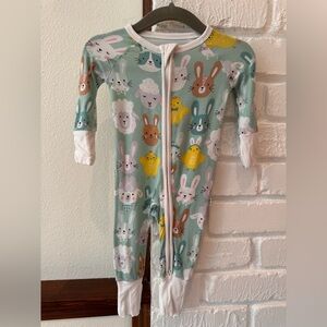Adorable Little Sleepies Size N Easter Footed PJs